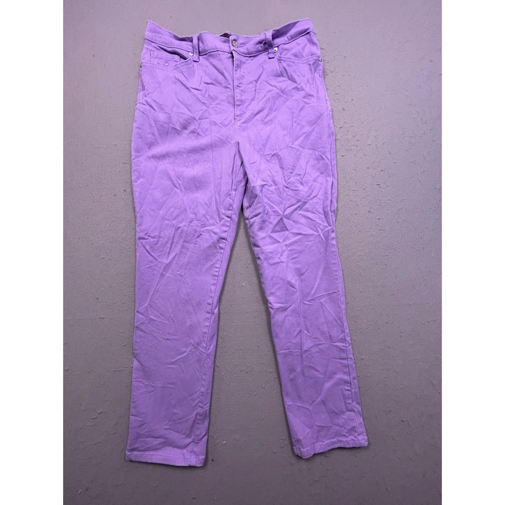 Gloria Vanderbilt Amanda Denim Purple 12 Womens